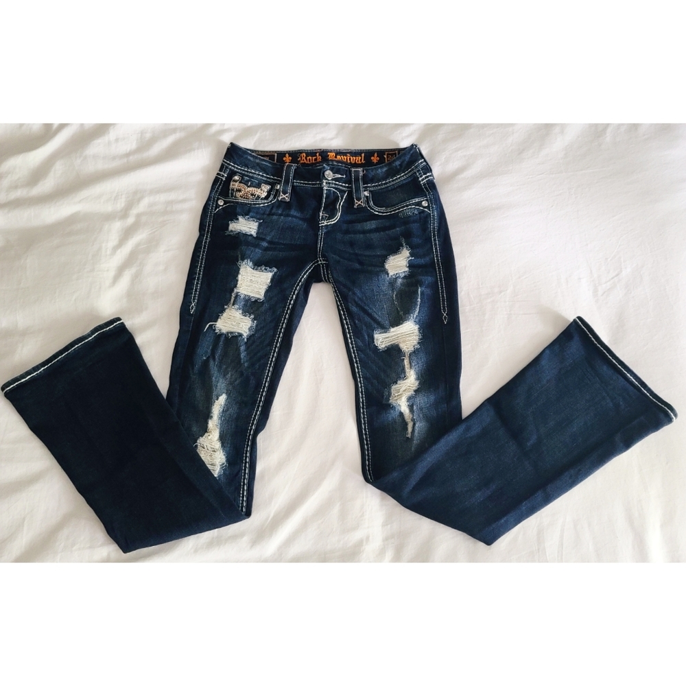 Rock Revival Boot Distressed Betty Jeans - Size 24